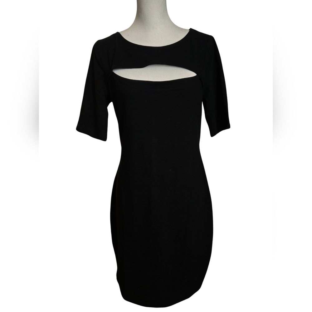 Black Cut-Out Bodycon Dress